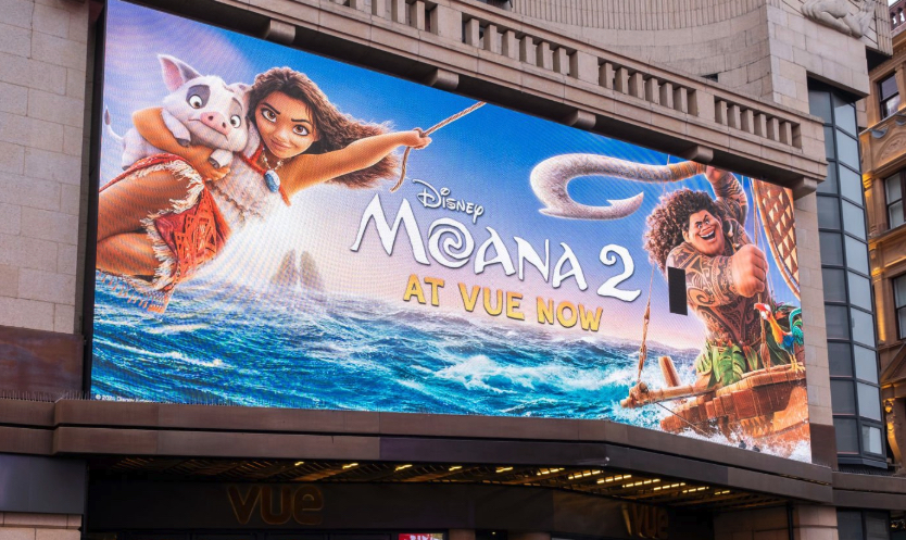 Moana 2 premiere billboard